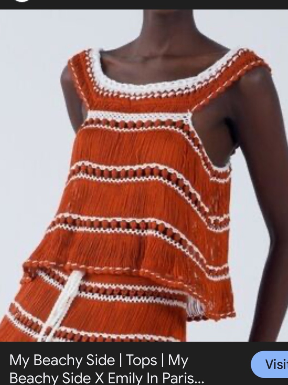 My beachy side-Crochet Mini Skirt Set - Brand size S, NWT - Picture 2 of 8